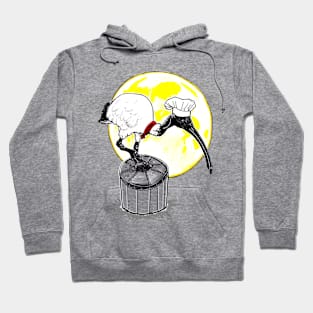 Bin Chicken moon Hoodie